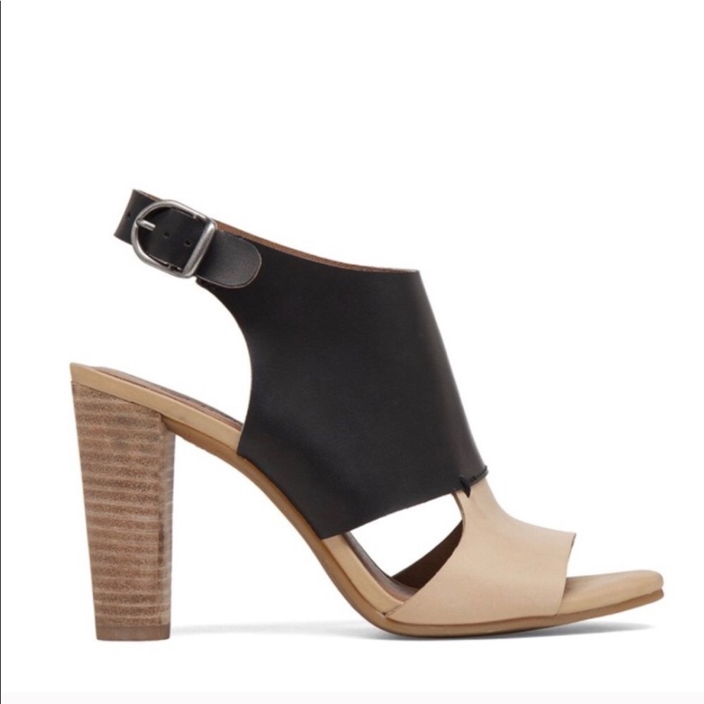 Lucky Brand Lotta heel slingback colorblock Black